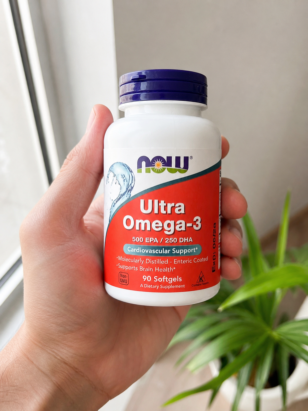 سافتژل اولترا امگا ۳ ناو فودز ۹۰ عددی اصل (NOW Foods Ultra Omega-3) – تاریخ انقضا: ۲۰۲۸