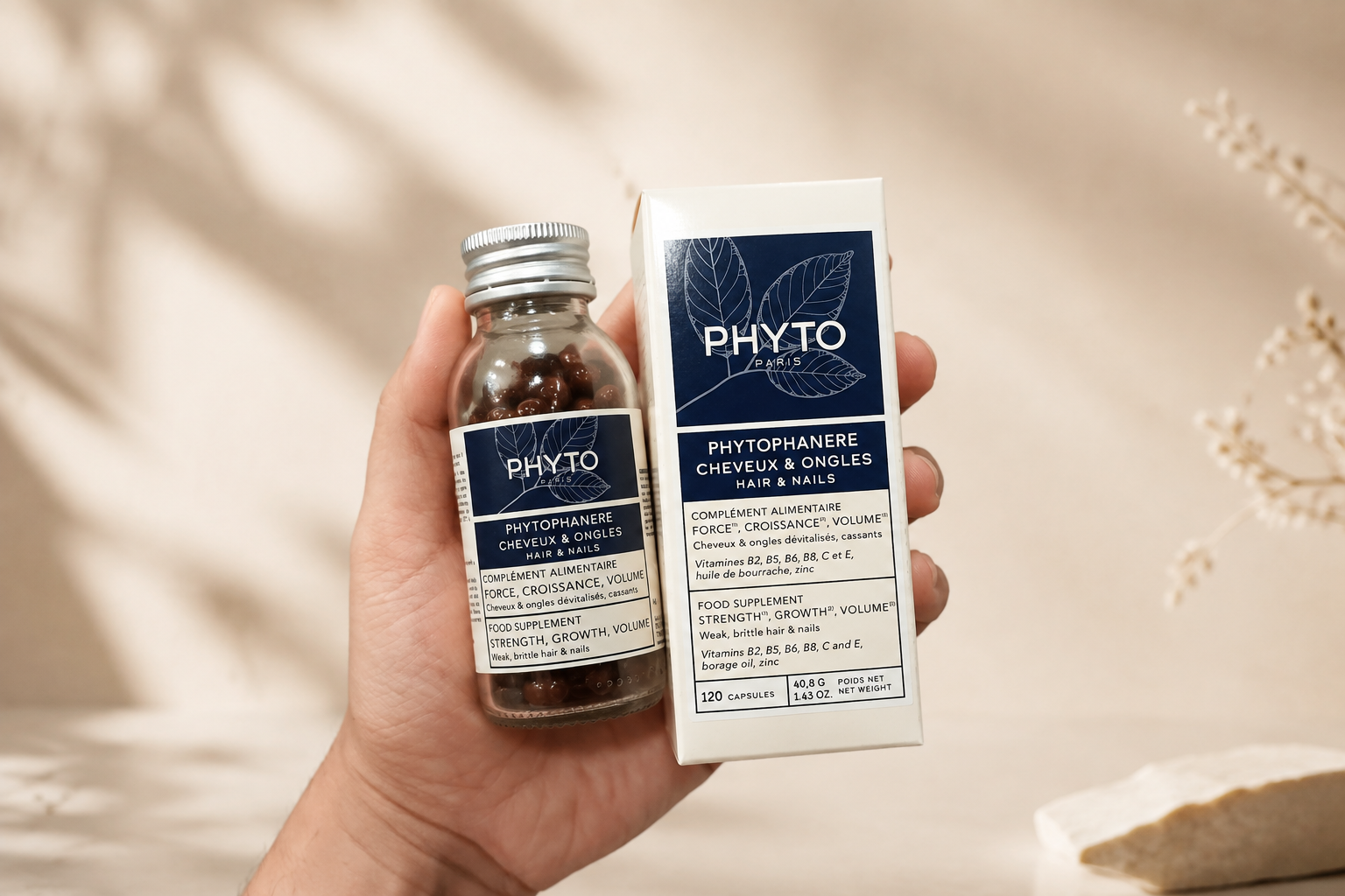 قرص مکمل تقویت مو و ناخن فیتو (Phyto Phytophanere) - ۱۲۰ عددی - اورجینال