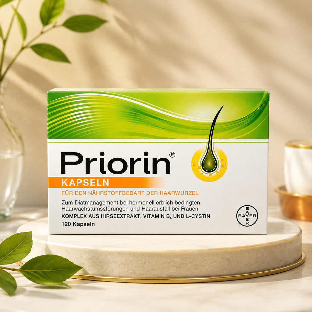 کپسول ضد ریزش و تقویت رشد مو پریورین بایر آلمان (Priorin) - بسته ۱۲۰ عددی